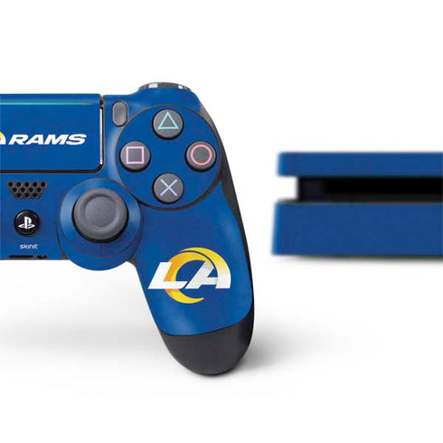 NFL Los Angeles Rams Distressed PS4 Slim Bundle Skin